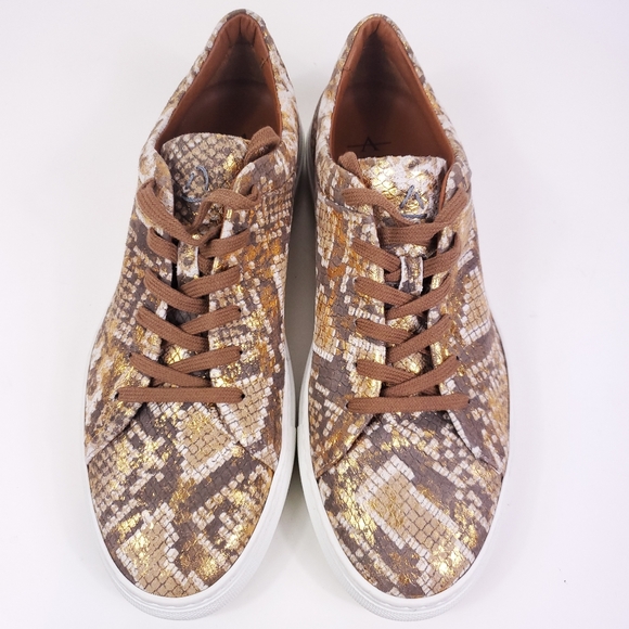 Aquatalia Shoes - AQUATALIA Metallic Avery Waterproof Leather Sneaker